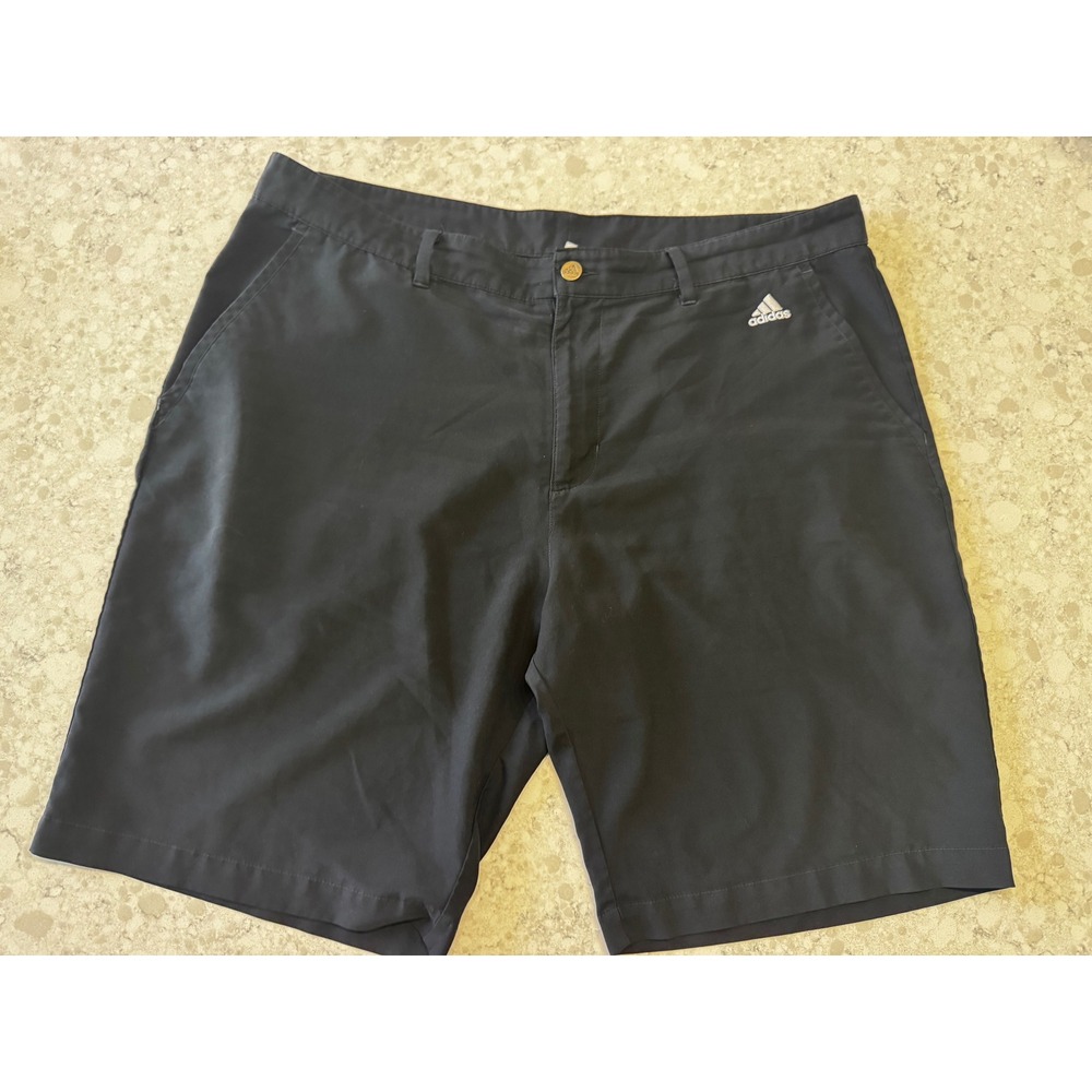 Adidas Golf Shorts Mens 40 Black Flat Front Performance DM3084 APU008